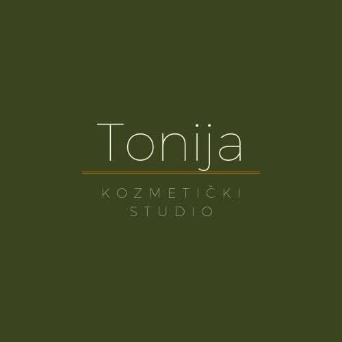 Tonija kozmetički studio logo